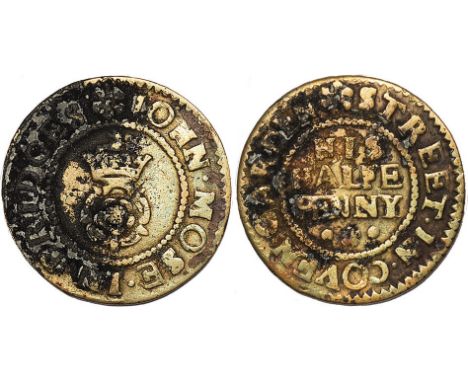 SEVENTEENTH CENTURY TOKENS, London, Cornhill (4): S.C., farthing, 1653, The 3 Golden Lyons (W.716); R.R., farthing, 1649, At 