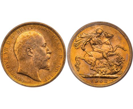 G A SELECTION OF SOVEREIGNS, Edward VII, sovereign, 1902S, bare head r., rev. St. George and the dragon, S above date (S.3973