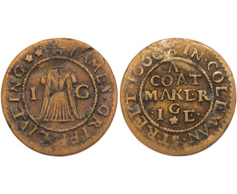 SEVENTEENTH CENTURY TOKENS, London, Cock Lane, Shoreditch, farthings (2): T.A., farthing, Cock (W.694); Joseph Ward, a cock (