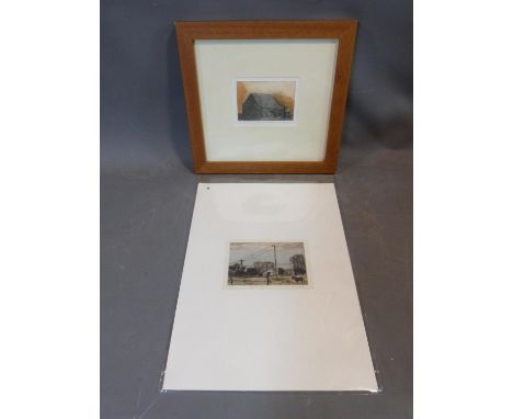 Two artist proof signed lithograph prints by British artist Lesley Duxbury (1921-2001). One framed and glazed. The other titl