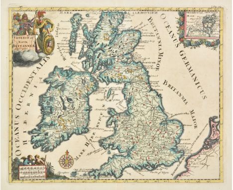 England &amp; Wales. A collection of seven maps, 18th century, including Cluver (Philip), Veteris et Nova Britanniae descript