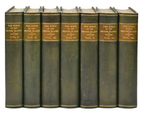 Lilford, (Thomas Littleton Powys, 4th Baron). Coloured Figures of the Birds of the British Islands, 7 volumes, 1st edition, R