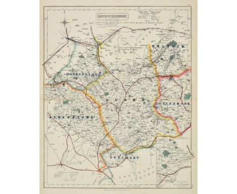 Walker (J. &amp; C., publishers). Hobson's Fox-Hunting Atlas containing separate maps of every County in England and the thre