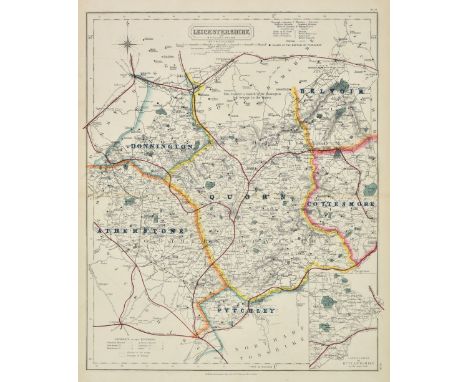 Walker (J. &amp; C., publishers). Hobson's Fox-Hunting Atlas containing separate maps of every County in England and the thre