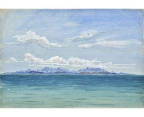 West Indies. A collection of nine watercolours and five pencil drawings, 19th century, topographical paintings and drawings o