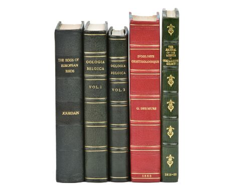 Jourdain (Francis C. R.). The Eggs of European Birds, 1st edition, R. H. Porter, 1906-[10], 4 parts in 1 volume, 52 chromolit