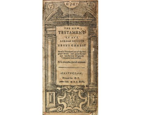 Bible [English]. [The Holy Bible. containing the Old Testament and the New. Newly translated out of the original tongues, and
