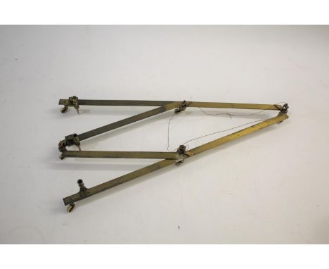 19THC BRASS PANTOGRAPH - KEEN, TOWER HILL a 19thc brass folding pantograph for a draughtsman, with various small rollers unde