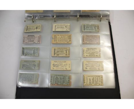 RAILWAY TICKETS 7 albums of various vintage railway tickets, including London (Central London Railway, Underground, London El