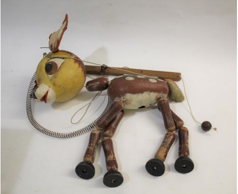 PELHAM PUPPET SHOP DISPLAY MODEL - BAMBI a large shop display model of Bambi, part of the Disney range. Made in wood with met