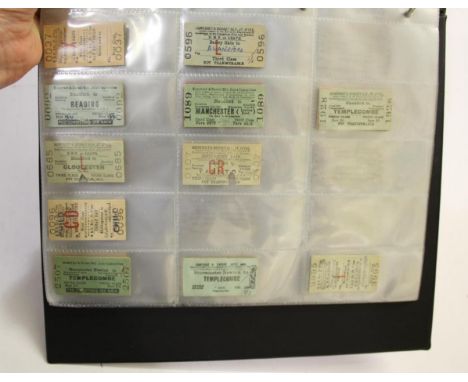 RAILWAY TICKETS 5 albums of various vintage Railway tickets, including Somerset &amp; Dorset Railway (Dorchester, Templecombe