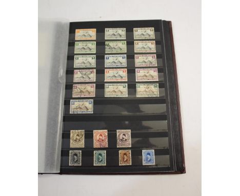 STAMP ALBUMS 4 albums, 1 album with USA 19th and 20thc mostly used stamps, 2nd album (Afghanistan, Argentina, Germany), 3rd a