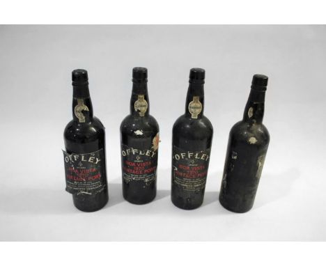 OFFLEY VINTAGE PORT 4 bottles of Boa Vista 1970 Vintage Port, Bottled in 1972. 1 with bottle label missing. (4)