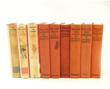 A quantity of children's books incl:- 
Crompton, Richmal 
The "William" books, hardbacks, no dj, pub. mainly 1930's three fir