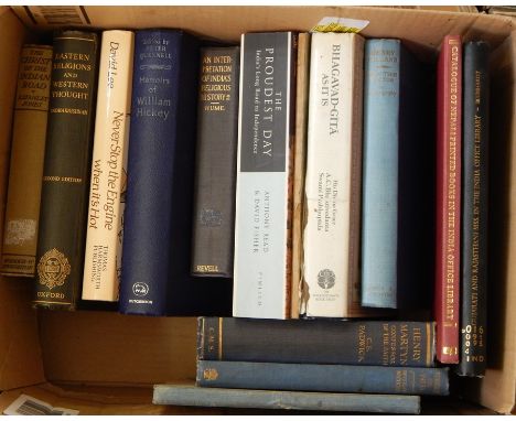 Various books relating to India including 
Blumhardt, the late James Fuller 
"Catalogue of the Gujarati and Rajasthani Manusc