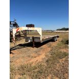 White Flatbed Trailer