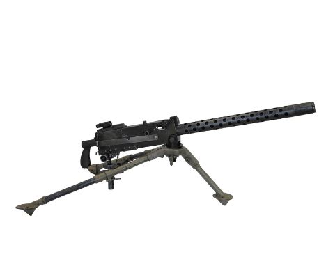 A Browning 7.62mm light machine gun together with tripod. 