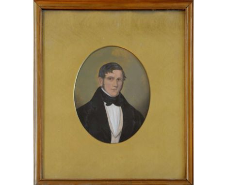 An oil on board, portrait of Samuel Redgate reportedly. 7¼ by 9ins. In a gilt frame. Samuel Redgate 27th July 1810 – 13th Apr
