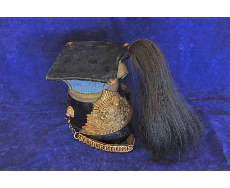 A 21st Empress of India's lancers helmet, dated to interior 1914. 