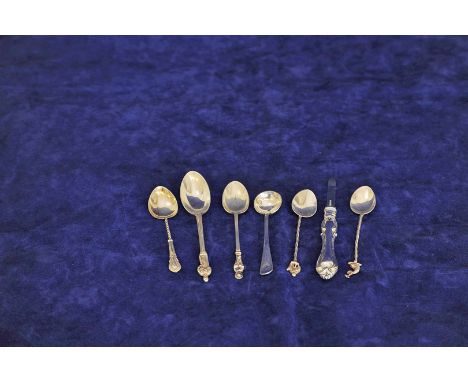 A set of five Edward VII silver coffee spoons with twisted stems. Birmingham 1904. Maker William Devenport, five Victorian an