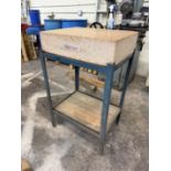Starrett Pink Granite Inspection Table on Heavy Duty Stand 24" x 18" x 6" Thick 39 1/2 Tall With