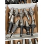 (10) Lightly Used Kennametal Erickson Through Coolant Cat 50 Holders ER-16-32 Collets with Various
