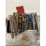 Box of Various Hand Tools, Allen Keys, Hammers & Various Files