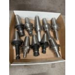 (10) Lightly Used Kennametal Erickson Through Coolant Cat 50 Holders ER-16-20-32 Collets with
