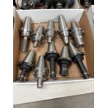 (10) Lightly Used Kennametal Erickson Through Coolant Cat 50 Holders ER-16-20-32 Collets with