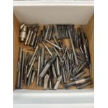 Box of Various End Mills, Carbide & HSS