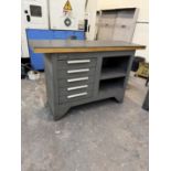 Kennedy 5 Drawer Work Bench With Wood Top & Rubber Matt 54" L x 20 1/2" W x 34 1/2"