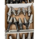 (10) Lightly Used Kennametal Erickson Through Coolant Cat 50 Holders ER-16-20-32 Collets with