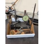 Box of Various Indicator Stands, Includes (2) Black Granite Indicator Stands, One With Federal