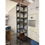6 Tier Shop Shelf With C Clamps, T-Slot Nuts & Various Clamps