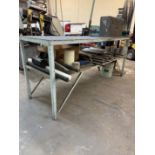 2 Tier Heavy Duty Work Table 84" L x 27" W x 36 3/4" H With Various Size Steel, Stainless Steel,