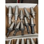 (10) Lightly Used Kennametal Erickson Through Coolant Cat 50 Holders ER-16-20-32 Collets with