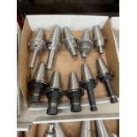 (10) Lightly Used Kennametal Erickson Through Coolant Cat 50 Holders ER-16-20-32 Collets with