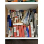 Box of Various Size Endmills, Carbide & HSS With Others