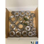 Large Box of Large Threaded Go & No Go Ring Gages, Various Sizes