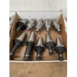 (10) Lightly Used Kennametal Erickson Through Coolant Cat 50 Holders ER-16-20-32 Collets with