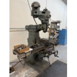 Wells Index Model 747 Manuel Knee Mill With R8 Holders, 1.5 HP, 4200 RPM With PYH 6" Locked Type