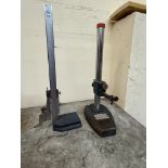 Mitutoyo 0-10" Height Gage & Hite-Chek Brown & Sharpe Indicator Stand