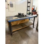 Wood Top Work Bench With CAT 50 Tool Keys 68 x 30 x 33 (table & CAT 50 tool keys only)