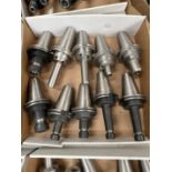 (10) Lightly Used Kennametal Erickson Through Coolant Cat 50 Holders ER-16-20-32 Collets with