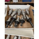 (10) Lightly Used Kennametal Erickson Through Coolant Cat 50 Holders ER-16-20-32 Collets with