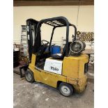 Yale Liquid Propane Forklift Truck Model # CLC040ADNUAE083, 4000 Lb Capacity Side Shift, 9463 Hours,