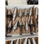 (10) Lightly Used Kennametal Erickson Through Coolant Cat 50 Holders ER-16-20-32 Collets with