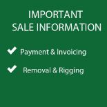 ALL INVOICES MUST BE PAID IN FULL WITHIN 24 HOURS OF CLOSING OF THE SALE. NO EXCEPTIONS!!