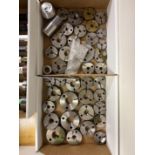 (2) Boxes of Various Size Go & No Go Threaded Ring Gages Medium Size