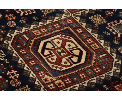 A Qashqai kelim rug, first half 20th century277cm x 137cmCondition:Wear to all four edges. Wear to one lower edge and further